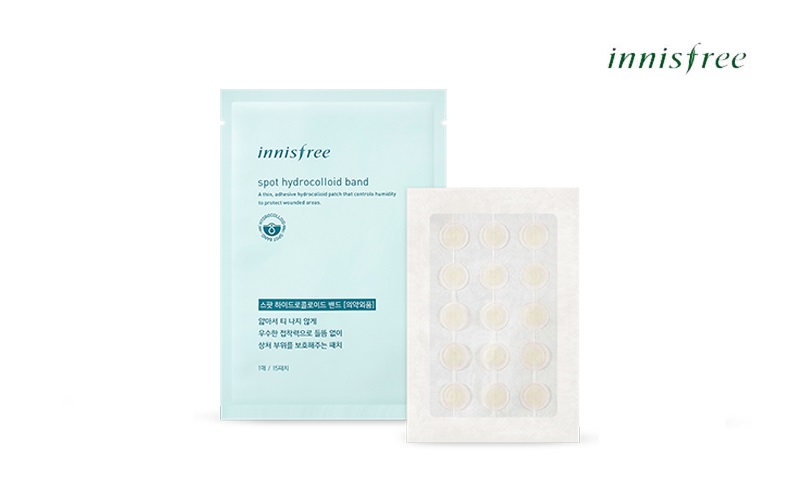 Dán trị thâm sau mụn Innisfree Spot Hydrocolloid Band 15 Miếng