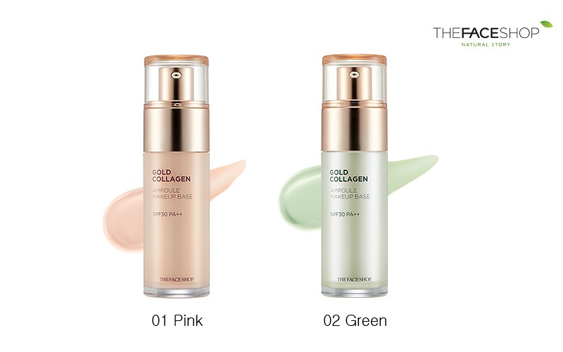 Kem lót dưỡng da The Face Shop Gold Collagen Ampoule No.1 