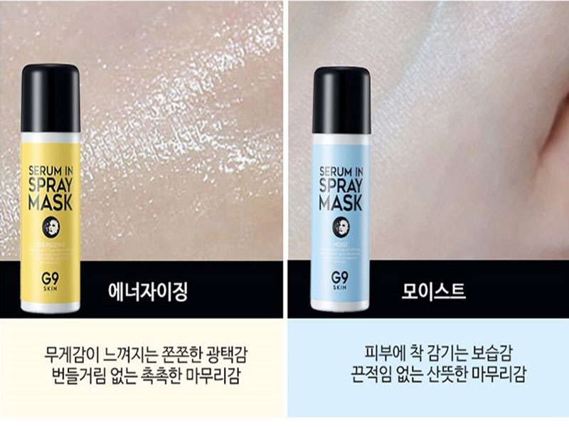 G9SKIN Serum In Spray Mask là dòng xịt mặt nạ Hàn Quốc chăm sóc da mặt hiệu quả đang rất được yêu thích.