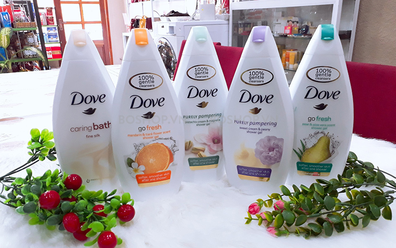 Sữa tắm dưỡng ẩm cho da Dove Go Fresh Mandarin & Tiaré Flower Scent 500ml