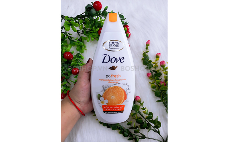 Bí quyết nuôi dưỡng làn da từ sâu bên trong với sữa tắm Dove Go Fresh Mandarin & Tiaré Flower Scent