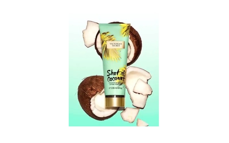 Dưỡng thể Victoria's Secret Shot Of Coconut 236ml mỹ phẩm Mỹ chính hãng