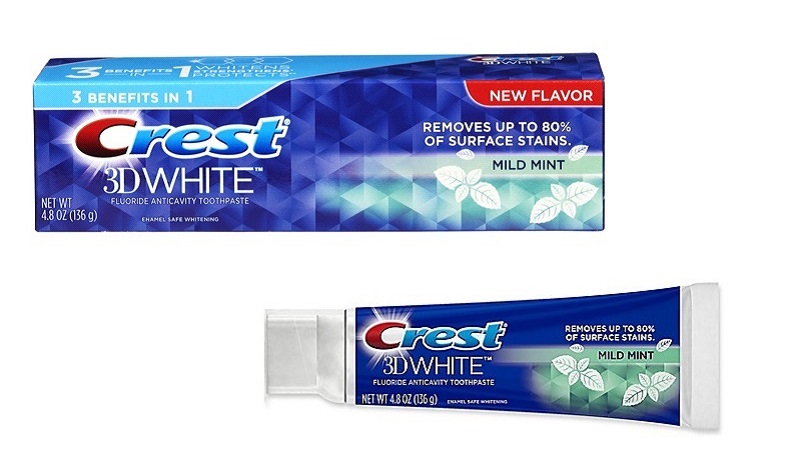 Kem đánh răng Crest 3D White Mild Mint 136gr