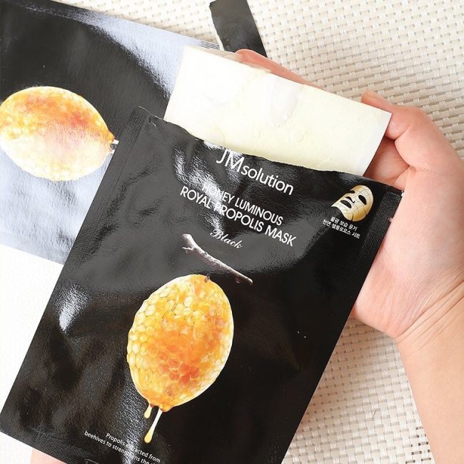 Mặt nạ JM Solution Honey Luminous Royal Propolis Mask Black