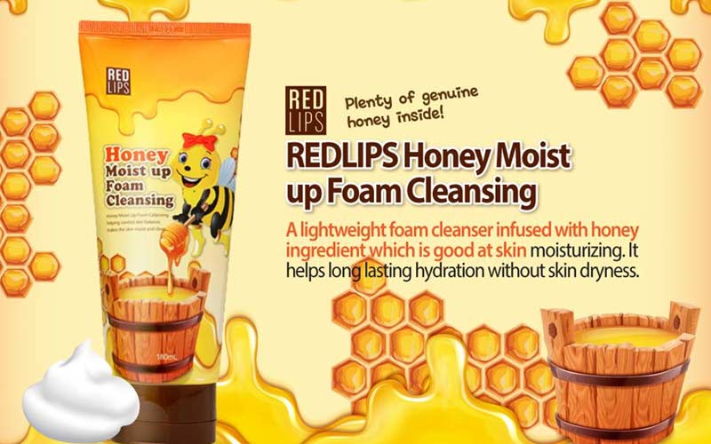 Sữa rửa mặt Pax Moly Honey Moist 180ml mỹ phẩm Hàn Quốc chính hãng