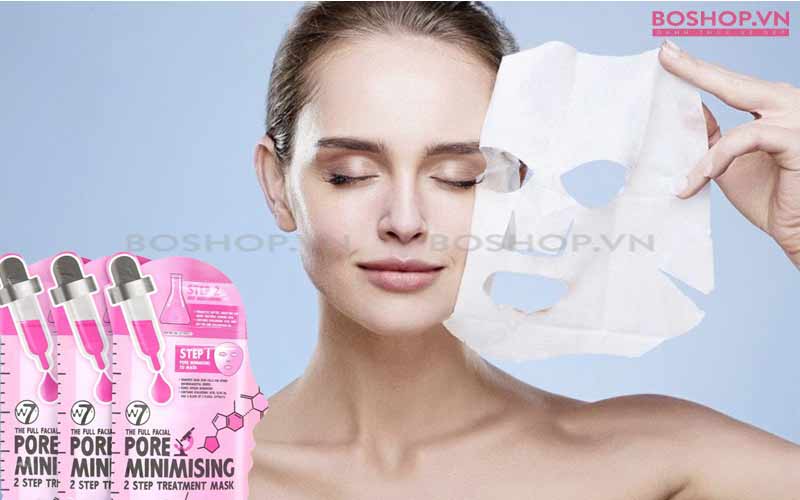Mặt nạ se khít lỗ chân lông W7 2 Step Pore Minimising sản phẩm Hàn Quốc chính hãng
