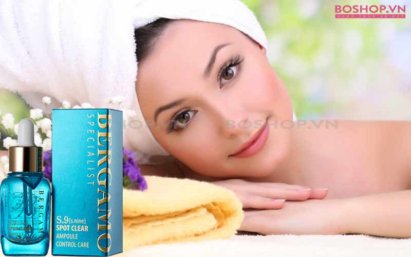 Tinh chất trị mụn Bergamo S.9 Gold Caviar Ampoule 30ml mỹ phẩm Hàn Quốc chính hãng