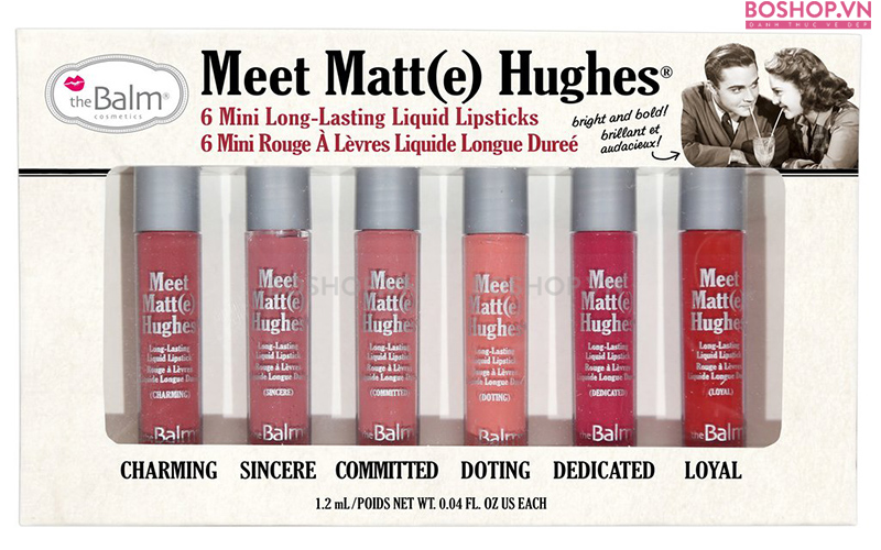 son kem lì The Balm Mini có thiết kế hình trụ nhỏ xinh, thể tích 1,2ml rất tiện lợi, dễ dàng mang theo bên mình mỗi khi ra ngoài.