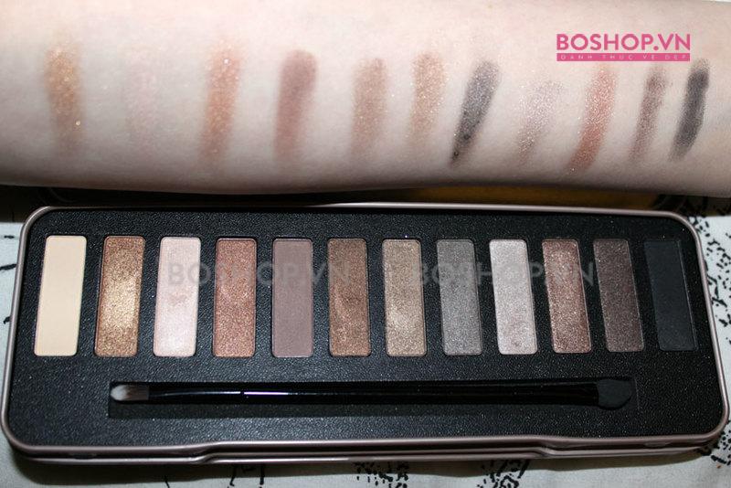 Bảng Phấn Mắt W7 Colour Me Buff Natural Nudes gồm 12 tone màu thiên sáng nổi bật