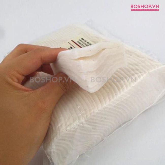 Cận cảnh chất bông tẩy trang Muji Cotton Puff