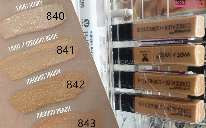 Che Khuyết Điểm Wet N Wild Photo Focus đa dạng nhiều tông màu da, thích hợp cho mọi người