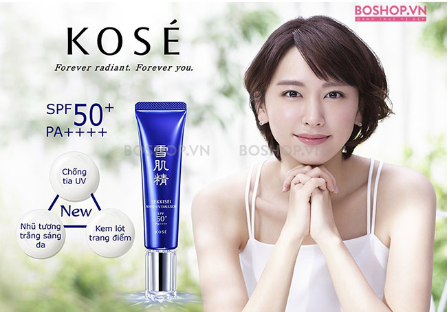 Chống nắng Kosé Sekkisei White Emulsion SPF 50+ 20g chống nắng, dưỡng trắng da