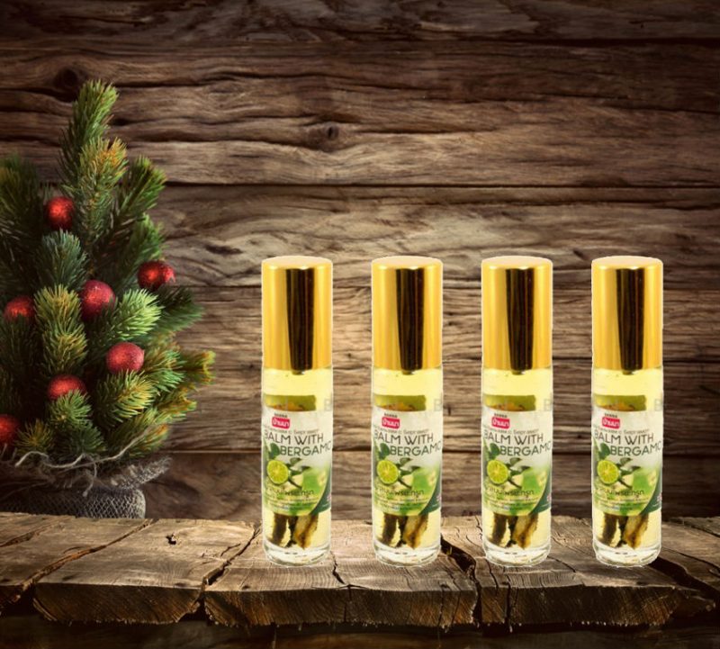 Dầu lăn Banna Oil Balm With Herb Bergamot 10ml chiết xuất từ tinh dầu cam Bergamot và các loại thảo dược