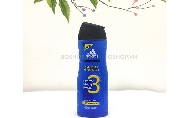 Gel tắm gội rửa mặt nam Adidas Sport Energy mang lại cảm giác thư giãn, sảng khoái.