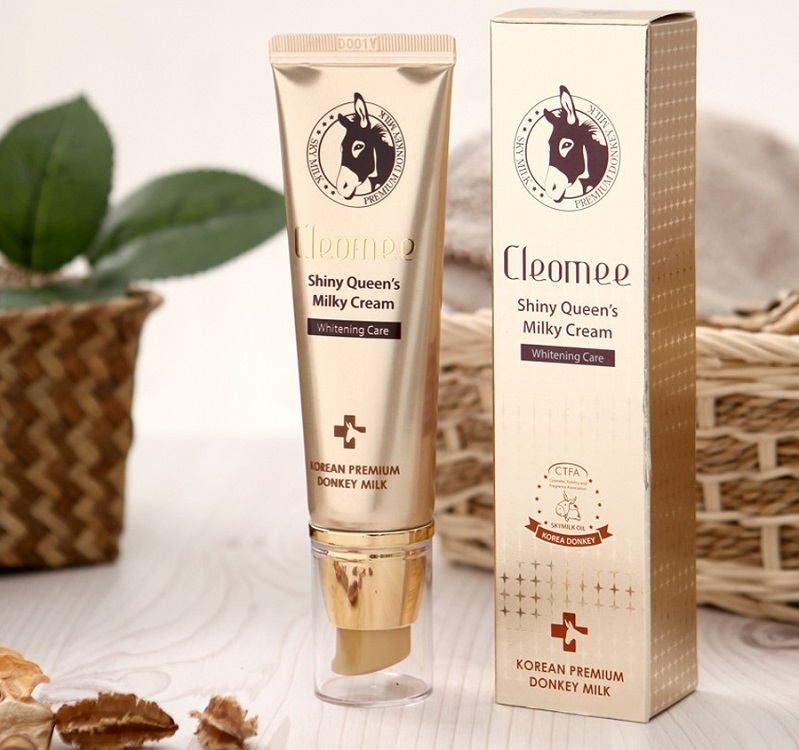 Kem dưỡng trắng Cleomee Donkey Milk 50ml giúp nuôi dưỡng da trắng hồng từ sâu bên trong