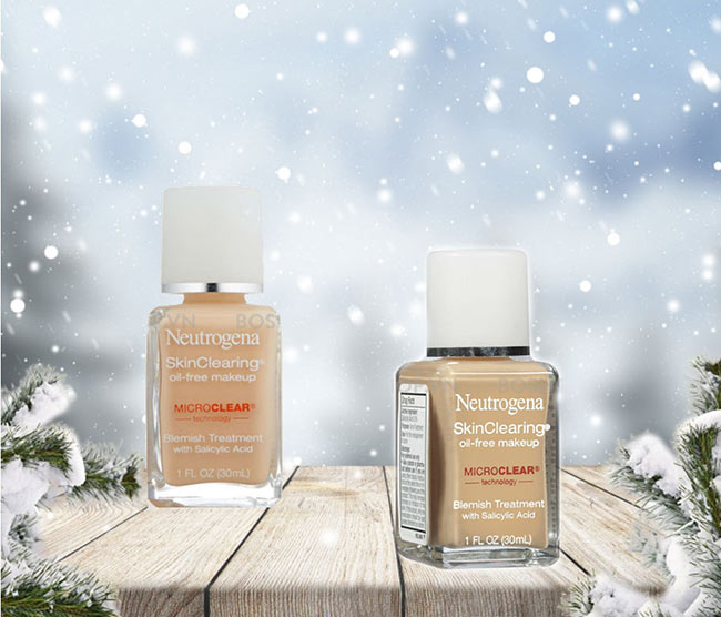 Kem nền Neutrogena Skin Clearing Oil-Free Makeup #30  tông màu Natural Beige