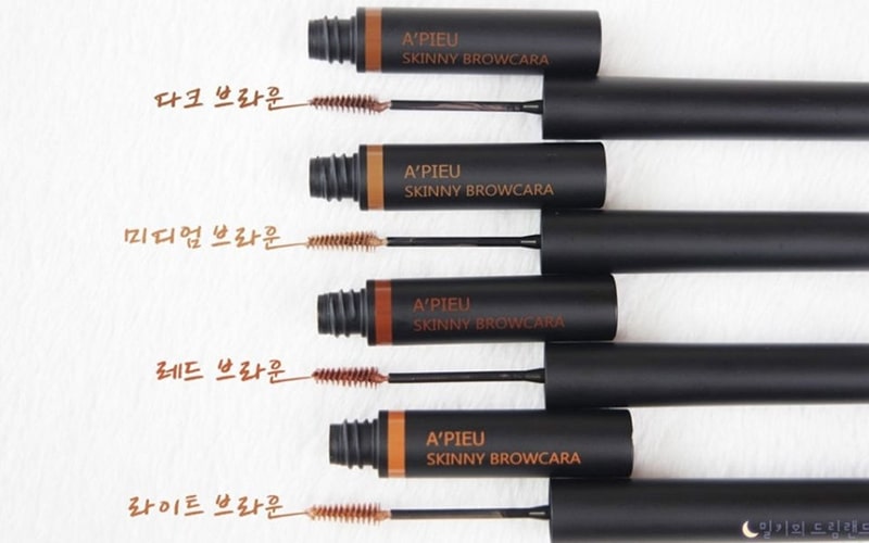 Mascara lông mày A’Pieu Skinny Browcara Dark Brown nâu đen thích hợp sử dụng hàng ngày