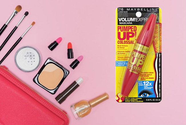 Mascara Maybelline Pumped Up Colossal Waterproof 216 Classic Black đen tự nhiên