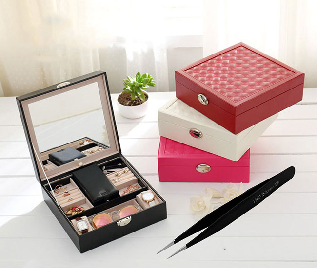 Nhíp nối mi thẳng đen Vacosi T06