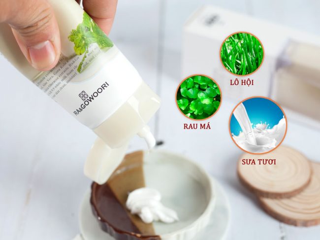 Sữa rửa mặt Ra&Gowoori White Milk 120ml an toàn cho da