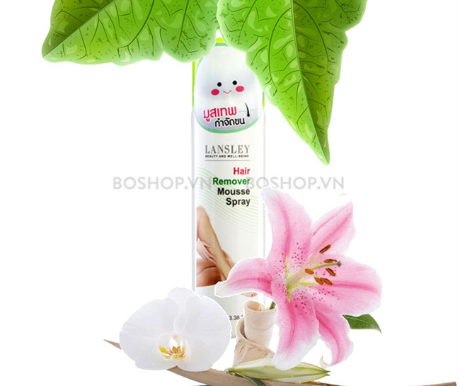 Tẩy lông Lansley Hair Remover Mousse Spray 100ml