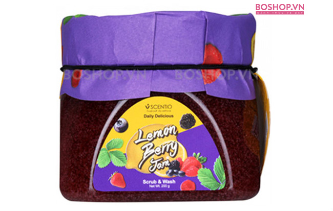 Tẩy tế bào chết Body Scentio Lemon Berry Jam 200gr