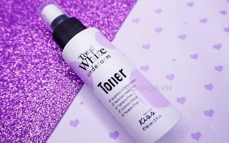 Toner Malissa Kiss Total White 60ml dành riêng cho vùng da dưới cánh tay