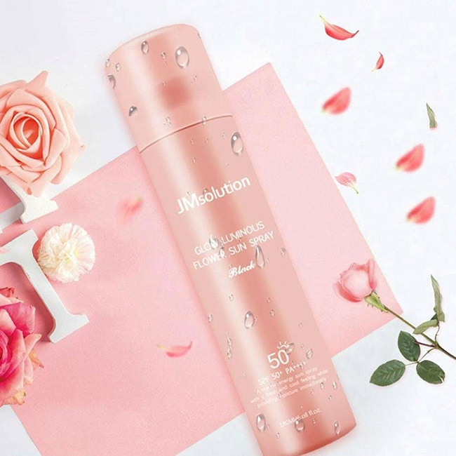 Xịt chống nắng JM Solution Glow Luminous Rose SPF 50+ 180ml
