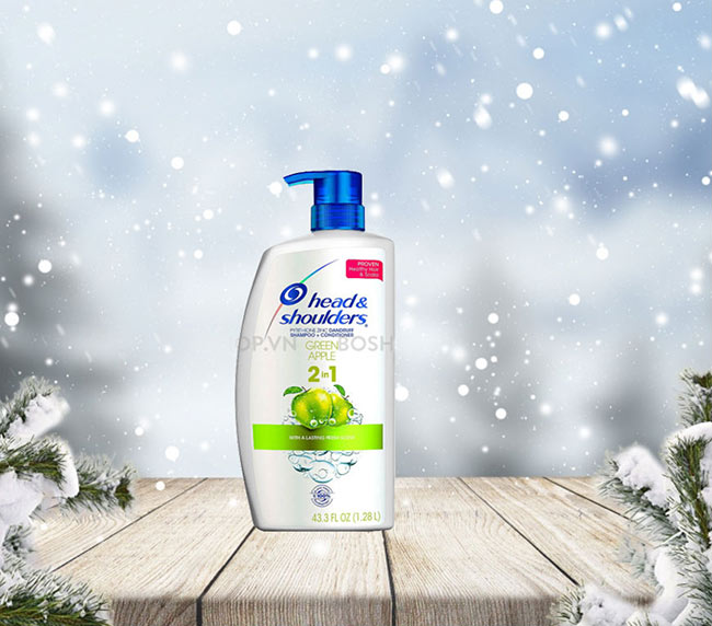 Dầu gội xả trị gàu Head & Shoulders Apple Green 1280ml
