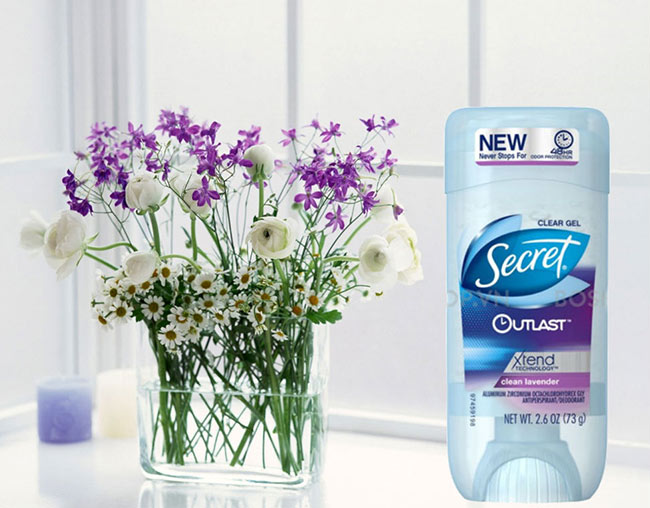 Gel khử mùi Secret Outlast Clear Lavender 73gr