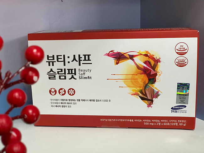Giảm cân nhụy hoa nghệ tây Beauty Saff Slimfit 60 gói
