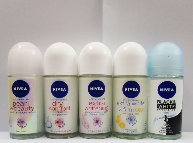 Lăn khử mùi Nivea Extra White & Firm Q10 50ml giảm tiết mồ hôi và ngăn mùi hiệu quả đến 48 giờ