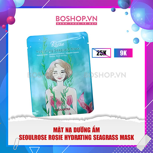Mặt Nạ Dưỡng Ẩm SeoulRose Rosie Hydrating Seagrass Mask