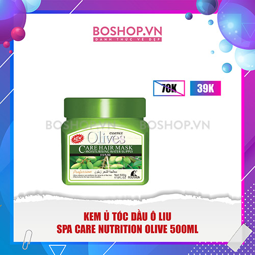 Kem Ủ Tóc Dầu Ô Liu Spa Care Nutrition Olive 500ml