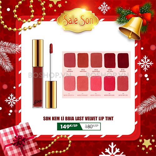 Son Kem Lì Bbia Last Velvet Lip Tint