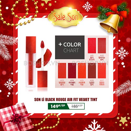 Son Lì Black Rouge Air Fit Velvet Tint