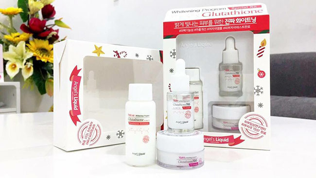 Set dưỡng trắng Angel’s Liquid Glutathione 3 món