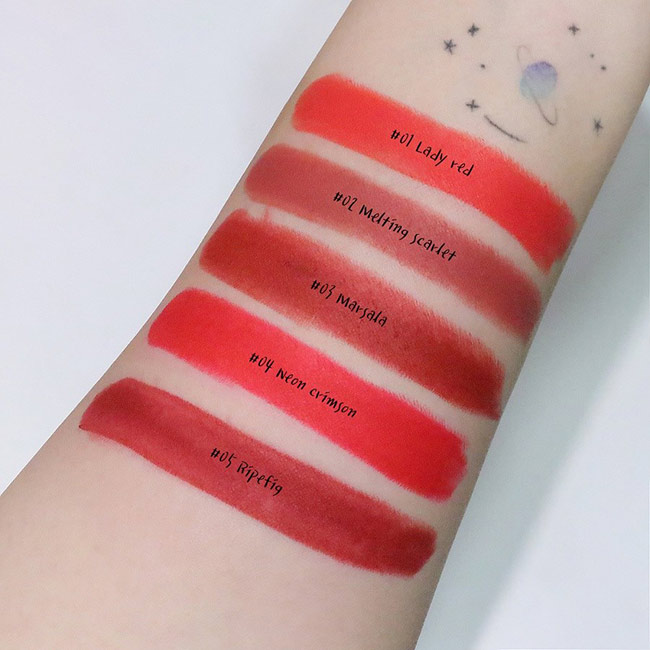 Son ChouChou Signature Premire Matt Rouge Red  màu nâu đất cá tính