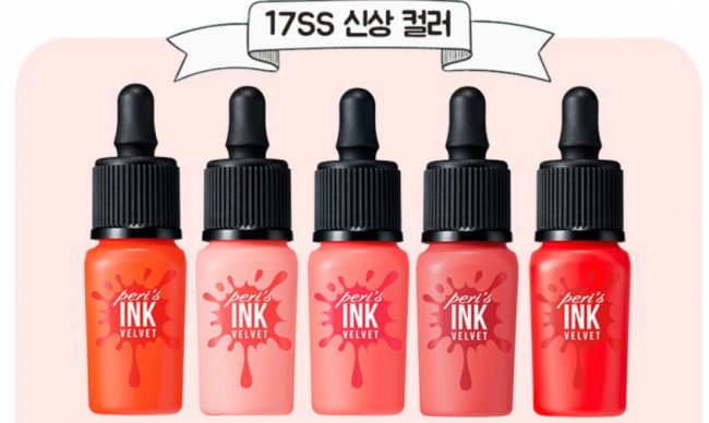 Son lì Peripera Peri’s Ink Velvet #02 So Grapefruit màu cam đỏ nổi bật