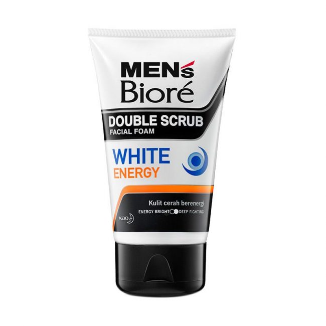 Sữa rửa mặt nam Bioré Double Scrub White Energy 50gr