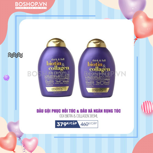 Dầu Gội Phục Hồi Tóc OGX Biotin & Collagen 385ml