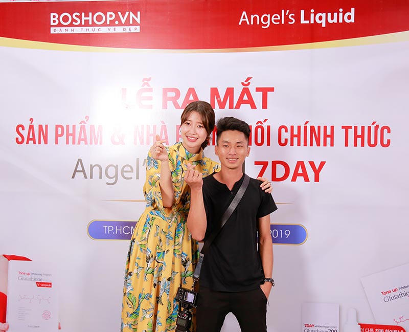 Mừng BOSHOP là đại lý chính của Angel's Liquid giao lưu nữ diễn viên nổi tiếng SEO HAE WON