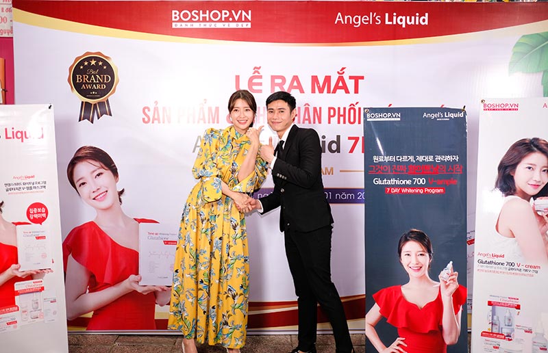 Mừng BOSHOP là đại lý chính của Angel's Liquid giao lưu nữ diễn viên nổi tiếng SEO HAE WON