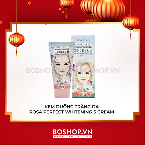 Chống Nắng Dưỡng Trắng Seoul Rose Rosa S+ Cream 45gr