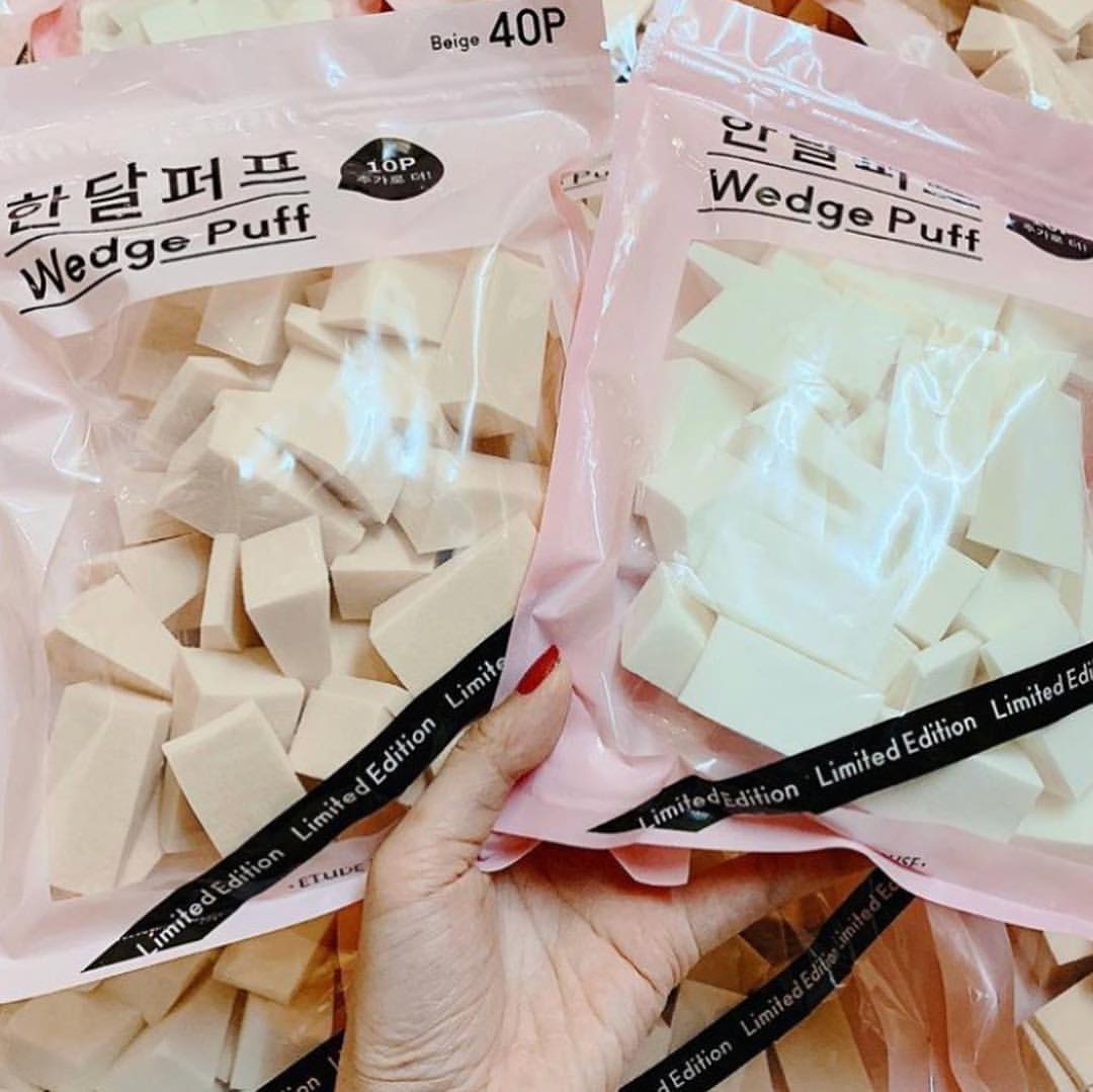 Mút Tán Etude House Wedge Puff Beige 40 Cái