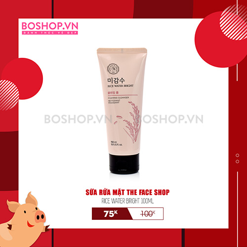 Sữa Rửa Mặt The Face Shop Rice Water Bright 100ml