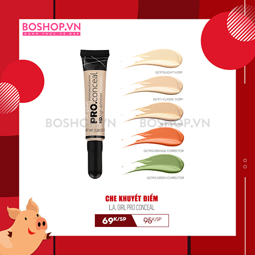 Che Khuyết Điểm L.A. Girl Pro Conceal đủ các màu