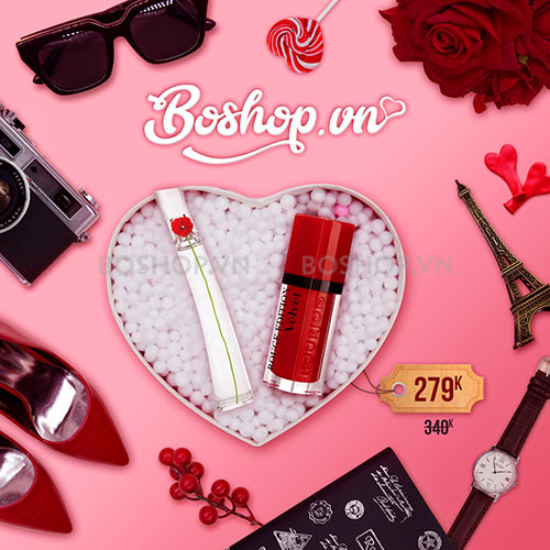 BOSHOP đón ngày tình yêu với vô số sản phẩm SALE 10% thêm COMBO son, nước hoa, mỹ phẩm nam giới GIÁ SỐC bao lên đỉnh ngất ngây suốt Valentine!