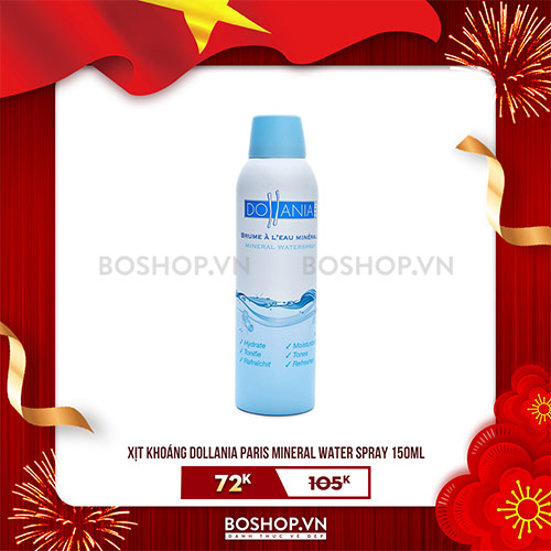 Xịt Khoáng Dollania Paris Mineral Water Spray 150ml