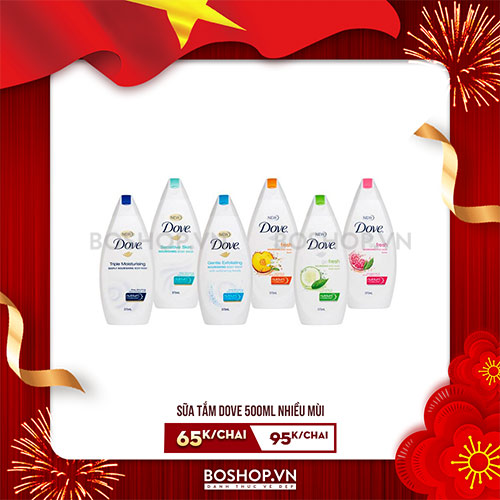 Sữa Tắm Dưỡng Ẩm Hương Hoa Dove 500ml